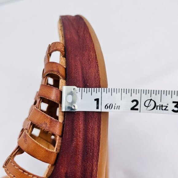 KORKS BY KORK-EASE Marley Strappy Wedge Sandal Size 11 In Brown - Picture 14 of 15